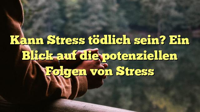 Kann Stress tödlich sein? Ein Blick auf die potenziellen Folgen von Stress