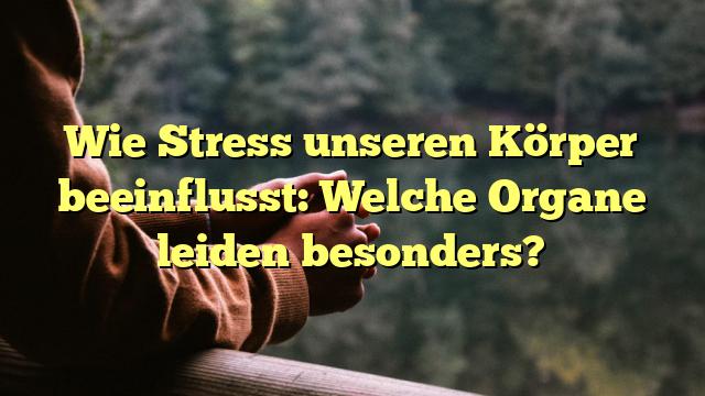 Wie Stress unseren Körper beeinflusst: Welche Organe leiden besonders?