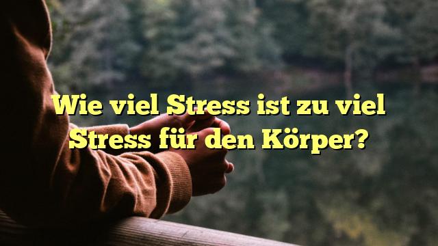Wie viel Stress ist zu viel Stress für den Körper?