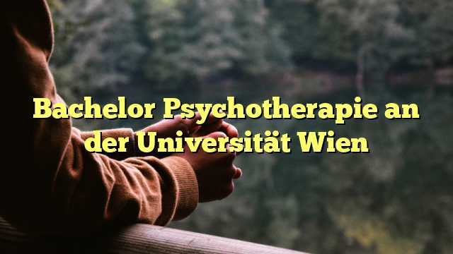 Bachelor Psychotherapie an der Universität Wien