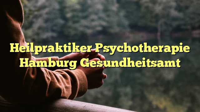 Heilpraktiker Psychotherapie Hamburg Gesundheitsamt