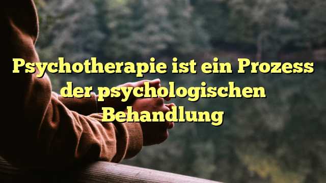 Psychotherapie ist ein Prozess der psychologischen Behandlung